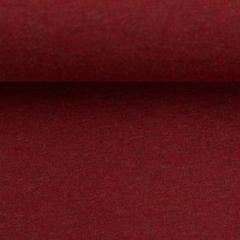 Preview: Swafing Vanessa Baumwoll Jersey Melange Burgundy 1338